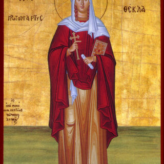 Devotional portrait of St. Thecla, Virgin and Martyr