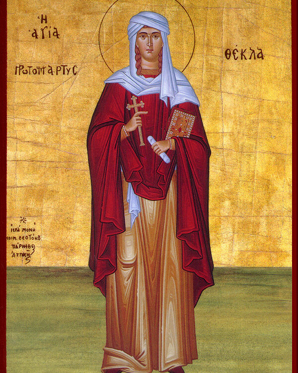 Portrait of St. Thecla, Virgin and Martyr, Catholic saint