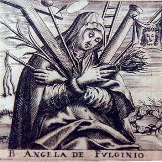 Devotional portrait of St. Angela of Foligno
