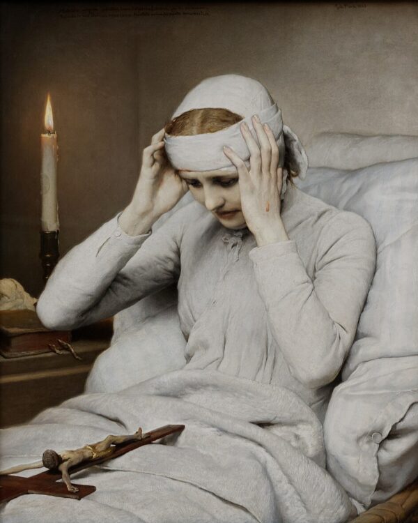Bl. Anne Catherine Emmerich Catholic saint portrait Portrait of Bl. Anne Catherine Emmerich, patron of mystics, contemplatives
