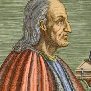 Devotional portrait of St. Anselm of Canterbury