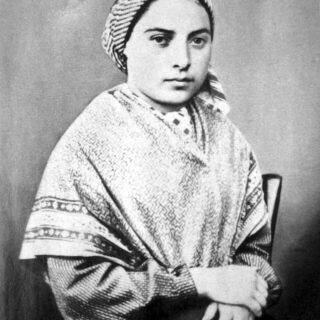 Devotional portrait of St. Bernadette Soubirous