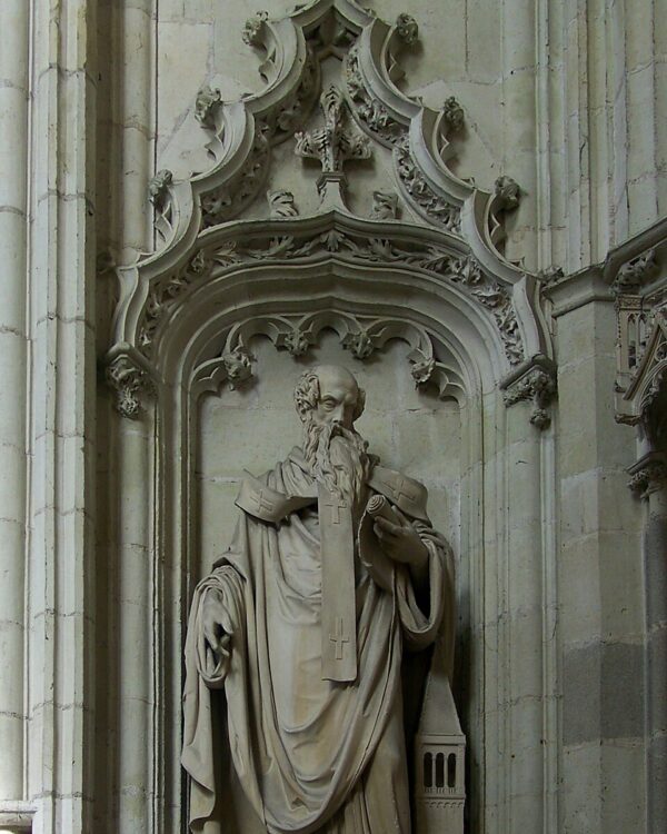 St. Clair of Nantes Catholic saint portrait Portrait of St. Clair of Nantes, patron of Tailors, invoked against eye diseases