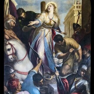 Devotional portrait of St. Christina of Bolsena