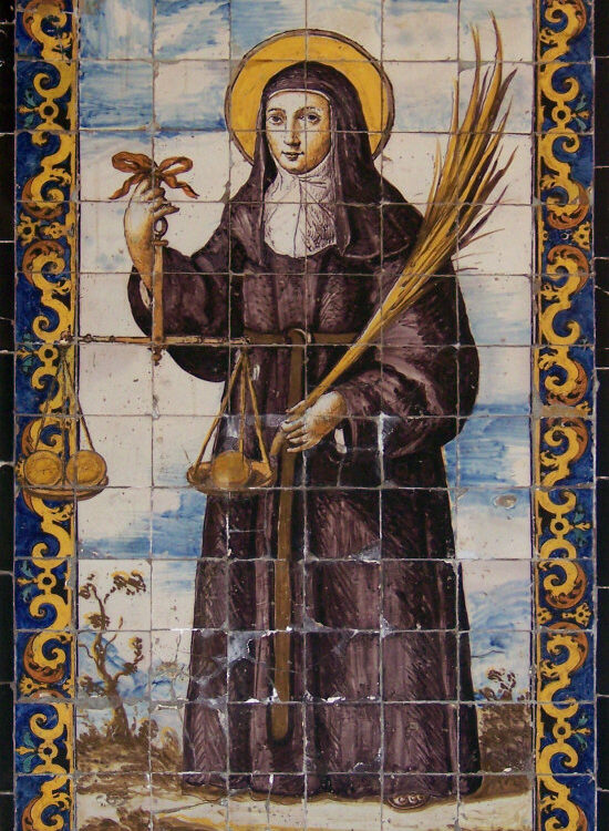 St. Clare of Montefalco Catholic saint portrait Portrait of St. Clare of Montefalco, Catholic saint