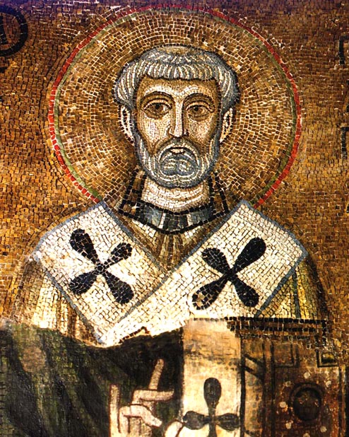 St. Clement Catholic saint portrait Portrait of St. Clement, patron of Mariners, stonecutters