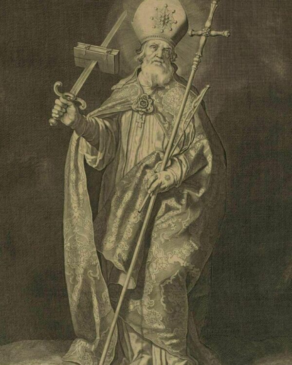 St. Boniface (Apostle of Germany) Catholic saint portrait Portrait of St. Boniface (Apostle of Germany), patron of Germany, missionaries, tree fellers