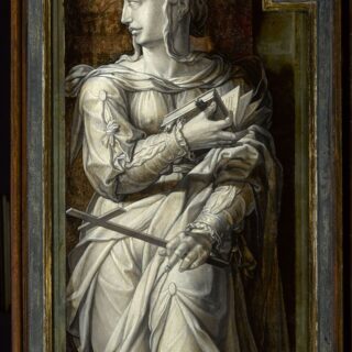 Devotional portrait of St. Margaret of Antioch, Virgin and Martyr (Holy Helper)