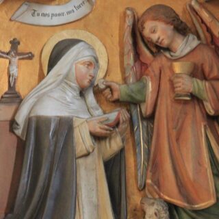 Devotional portrait of St. Agnes of Montepulciano