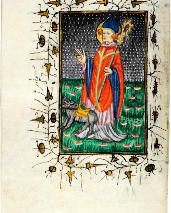 St. Gaugericus Catholic saint portrait Portrait of St. Gaugericus, patron of Bishops/confessors