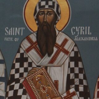Devotional portrait of St. Cyril of Alexandria