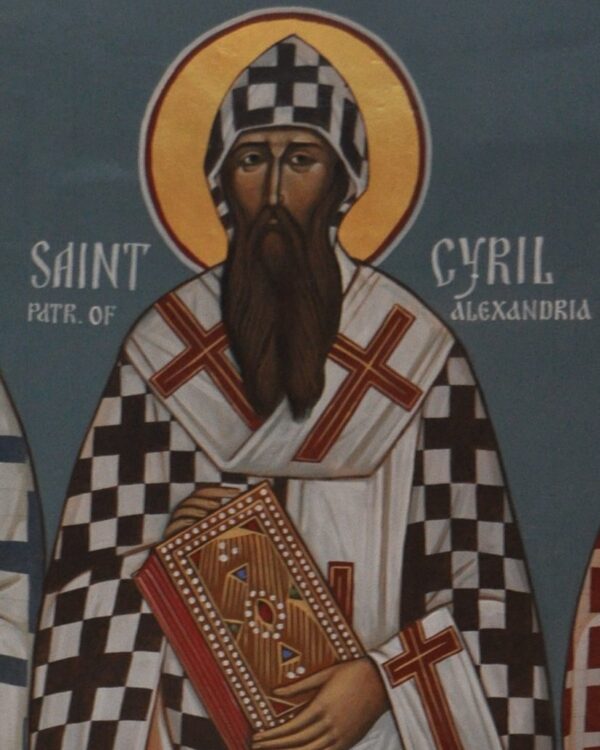 Portrait of St. Cyril of Alexandria, patron of Saints, martyrs