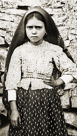 St. Jacinta Marto Catholic saint portrait Portrait of St. Jacinta Marto, patron of sick children and sufferers
