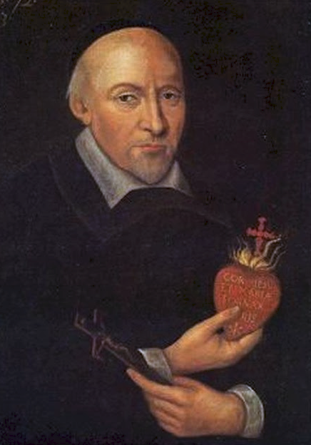 St. John Eudes Catholic saint portrait Portrait of St. John Eudes, patron of Eudists, missionaries, parish missions, Sac…