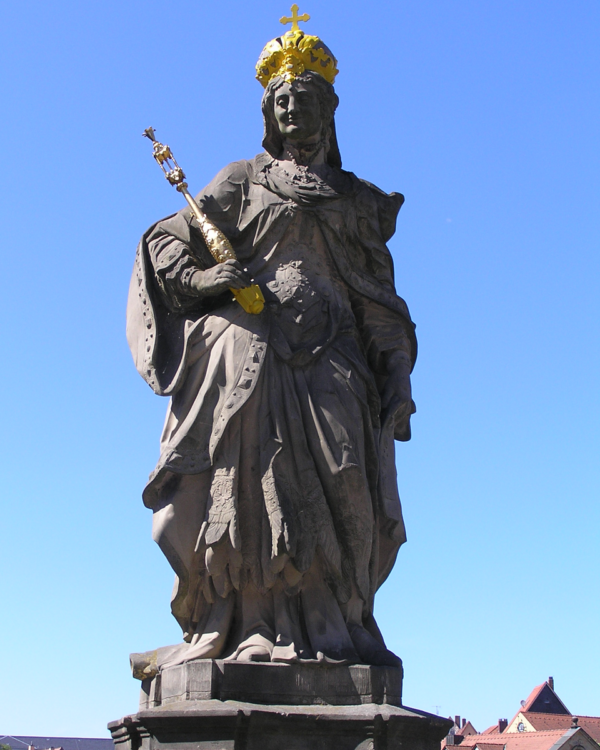 St. Cunigunde of Luxembourg Catholic saint portrait Portrait of St. Cunigunde of Luxembourg, patron of Luxembourg, brides, childless couples