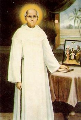 St. Kuriakose Elias Chavara Catholic saint portrait Portrait of St. Kuriakose Elias Chavara, patron of Catholic education, family prayer, Indian C…