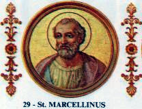 St. Marcellinus Catholic saint portrait Portrait of St. Marcellinus, Catholic saint