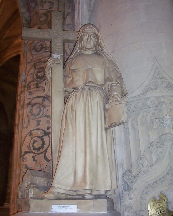 St. Marie-Madeleine Postel Catholic saint portrait Portrait of St. Marie-Madeleine Postel, patron of Educators, teachers, children