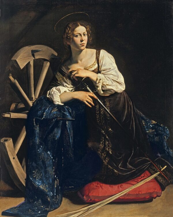 St. Catherine of Alexandria Catholic saint portrait Portrait of St. Catherine of Alexandria, patron of Saints, apostles, martyrs, confessors, Doct…