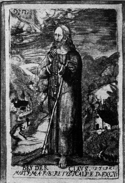 St. Nicholas of Flüe Catholic saint portrait Portrait of St. Nicholas of Flüe, patron of peace, Switzerland