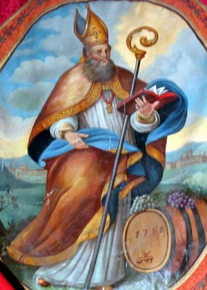 St. Othmar Catholic saint portrait Portrait of St. Othmar, patron of hospitals and poor