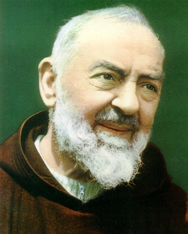 St. Padre Pio Catholic saint portrait Portrait of St. Padre Pio, patron of civil defense volunteers and those suffering