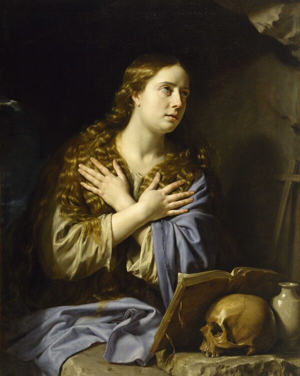 St. Mary Magdalene Catholic saint portrait Portrait of St. Mary Magdalene, patron of penitents, women, contemplatives
