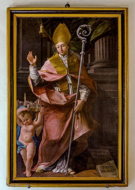 St. Emygdius Catholic saint portrait Portrait of St. Emygdius, patron of Earthquakes
