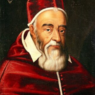 Devotional portrait of Pope St. Leo XI