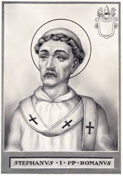 St. Stephen I Catholic saint portrait Portrait of St. Stephen I, patron of Doctrinal clarity, papal authority