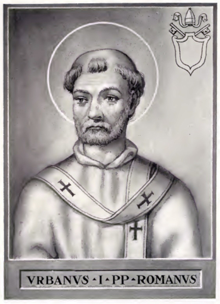 Pope St. Urban I, Martyr Catholic saint portrait Portrait of Pope St. Urban I, Martyr, patron of Apostles, popes, martyrs, confessors, virgi…