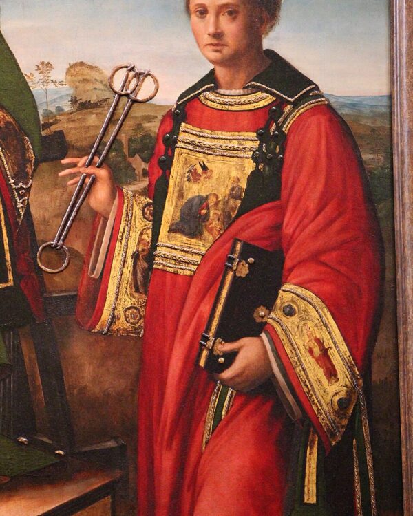 St. Leonard of Noblac Catholic saint portrait Portrait of St. Leonard of Noblac, patron of Prisoners, captives