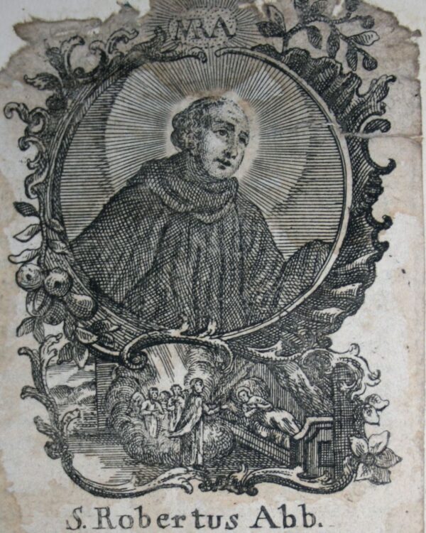 St. Robert of Molesme Catholic saint portrait Portrait of St. Robert of Molesme, patron of Cistercians, abbots, monastic reform