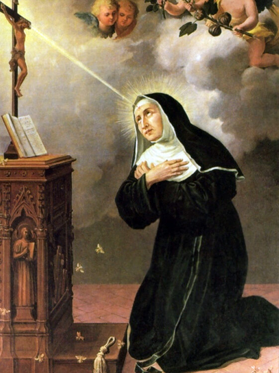 St. Rita of Cascia Catholic saint portrait Portrait of St. Rita of Cascia, patron of impossible causes