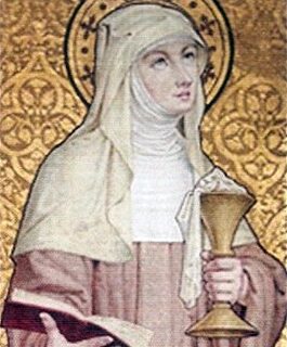 Devotional portrait of St. Berlinda of Meerbeke