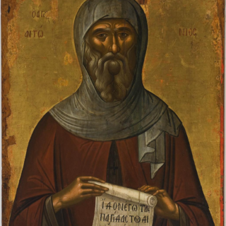 Devotional portrait of St. Anthony of the Desert