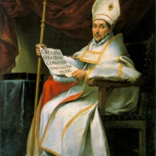 Devotional portrait of St. Leander of Seville
