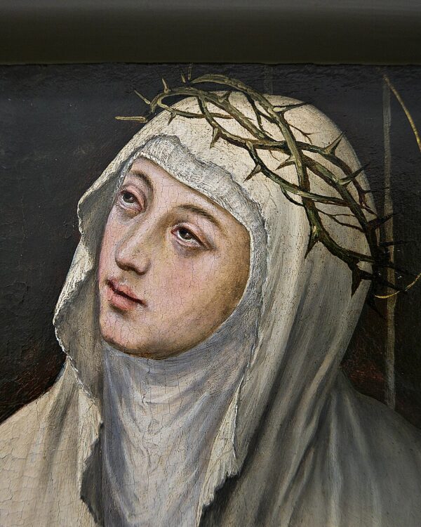 St. Catherine of Siena Catholic saint portrait Portrait of St. Catherine of Siena, patron of Italy, Europe, and mystics