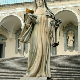 Devotional portrait of St. Scholastica