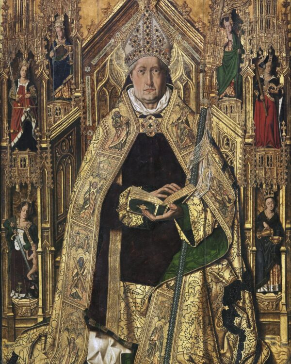St. Dominic of Silos Catholic saint portrait Portrait of St. Dominic of Silos, patron of captives, pregnant women