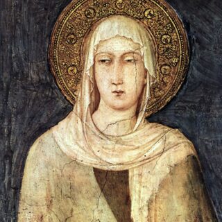 Devotional portrait of St. Clare of Assisi