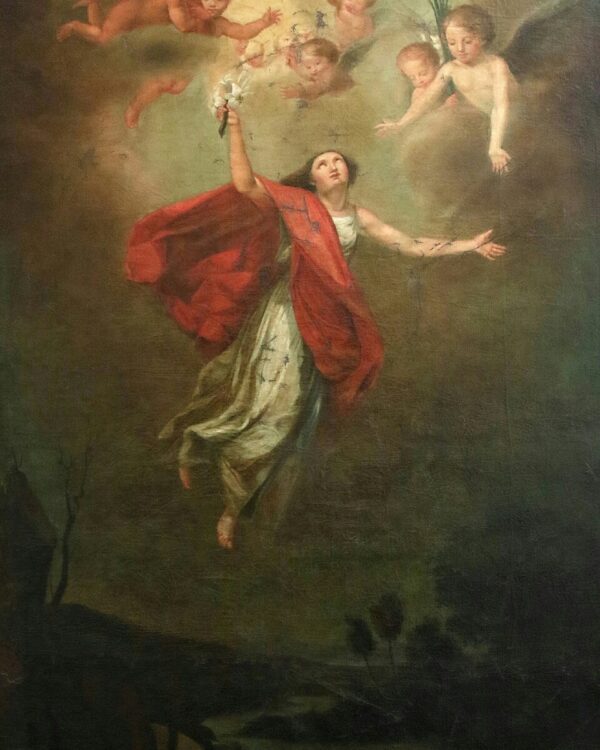 St. Philomena Catholic saint portrait Portrait of St. Philomena, patron of St. Joseph: workers and fathers