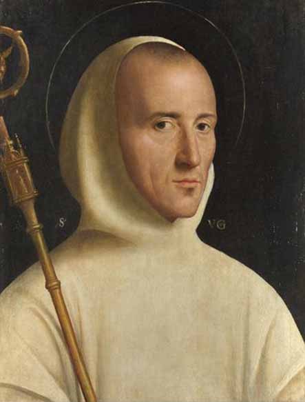 St. Hugh Catholic saint portrait Portrait of St. Hugh, patron of Sick, swans (if Hugh of Lincoln)