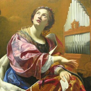 Devotional portrait of St. Cecilia